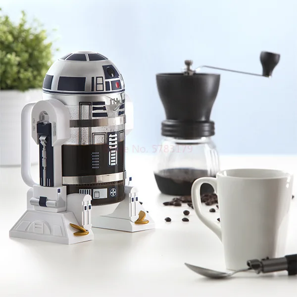 Star Wars R2-D2 Coffee Press – 960ml Stainless Steel French Press 4 Star Wars R2-D2 Coffee Press – 960ml Stainless Steel French Press - Image 4