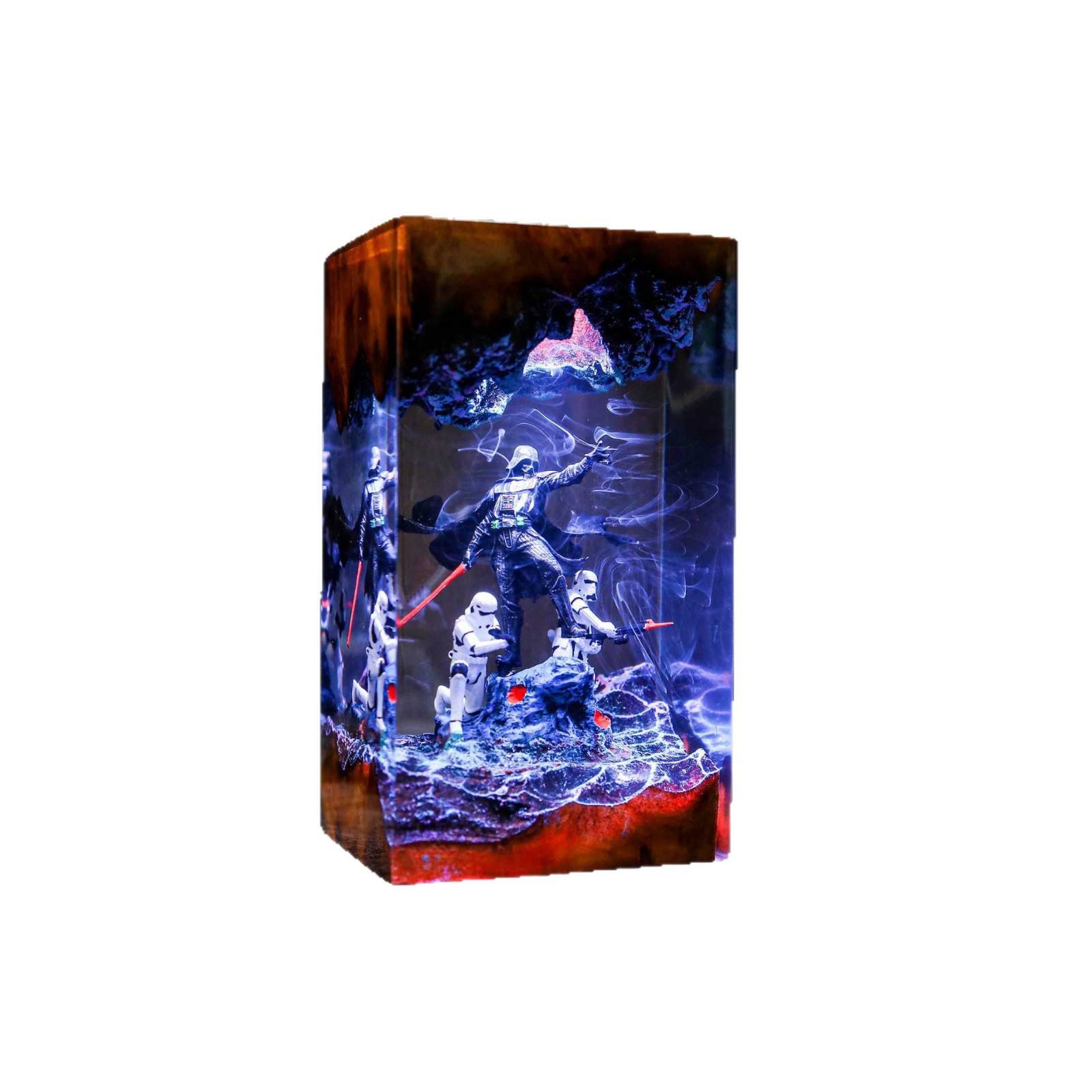 Darth Vader Stormtrooper Resin Lamp Handmade | Diorama Light 5 Darth Vader Stormtrooper