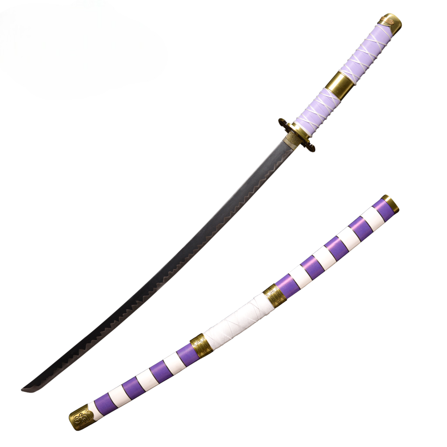 Premium Nidai Kitetsu Replica Katana | One Piece Sword 1 nidai kitetsu replica cursed blade from one piece